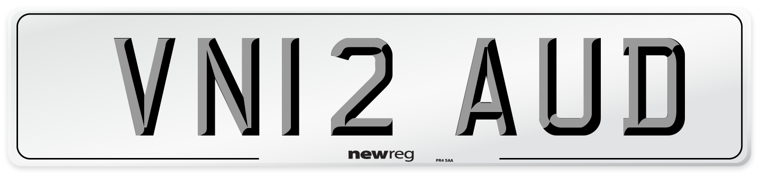 VN12 AUD Number Plate from New Reg
